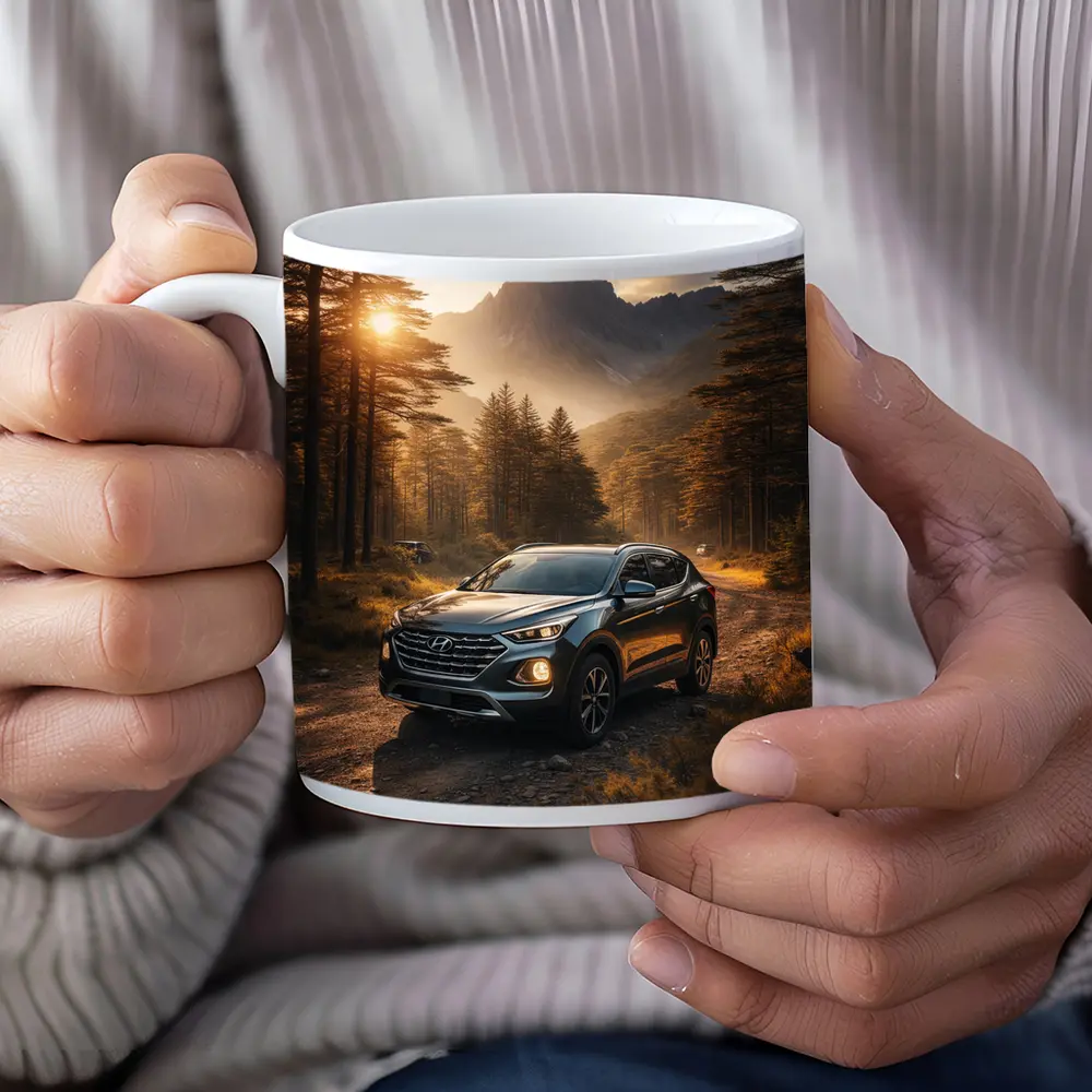 Hyundai Santa Fe Forest Mountain Sunset Drive – Mugs