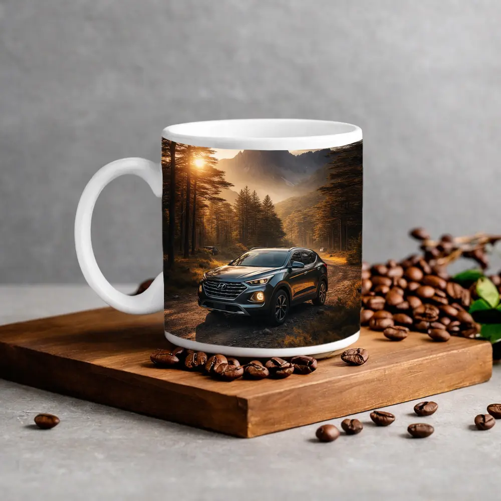 Hyundai Santa Fe Forest Mountain Sunset Drive – Mugs