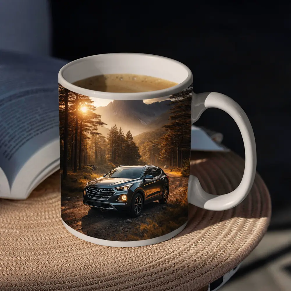 Hyundai Santa Fe Forest Mountain Sunset Drive – Mugs