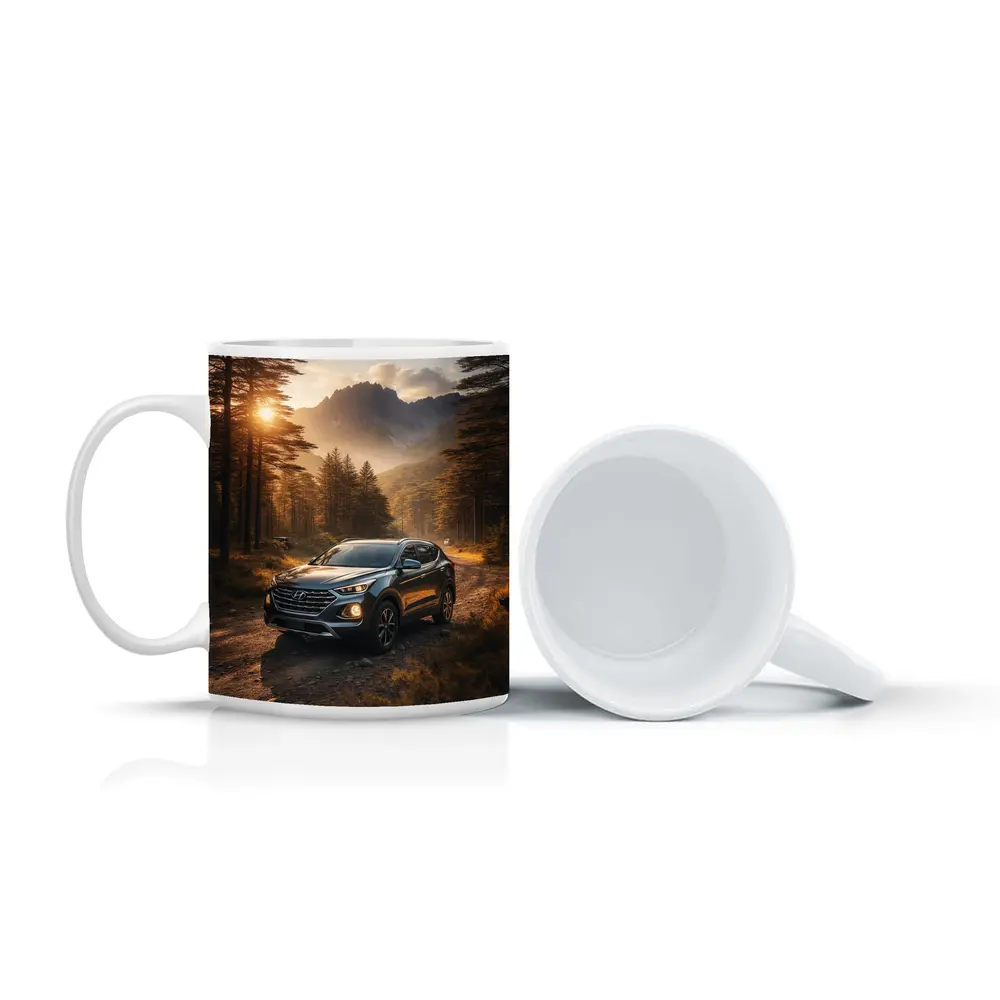 Hyundai Santa Fe Forest Mountain Sunset Drive – Mugs