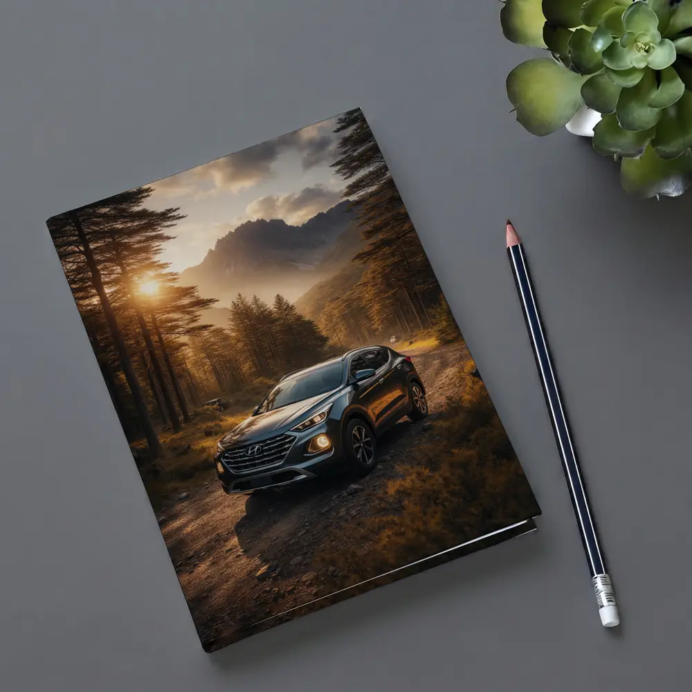 Hyundai Santa Fe Forest Mountain Sunset Drive – Notebooks