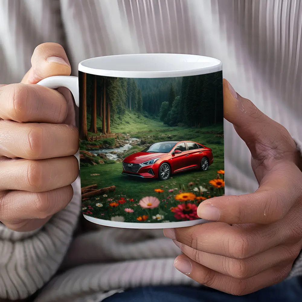 Hyundai Sonata Red Sedan Forest Valley – Mugs