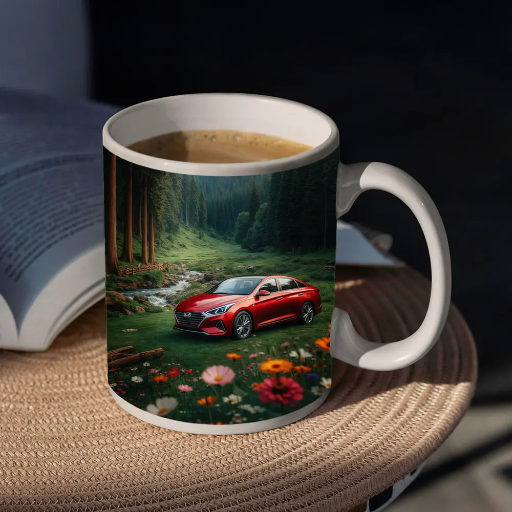 Hyundai Sonata Red Sedan Forest Valley – Mugs