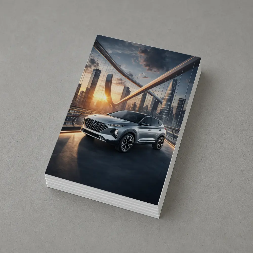 Hyundai Venue SUV City Bridge Sunset – Postcards