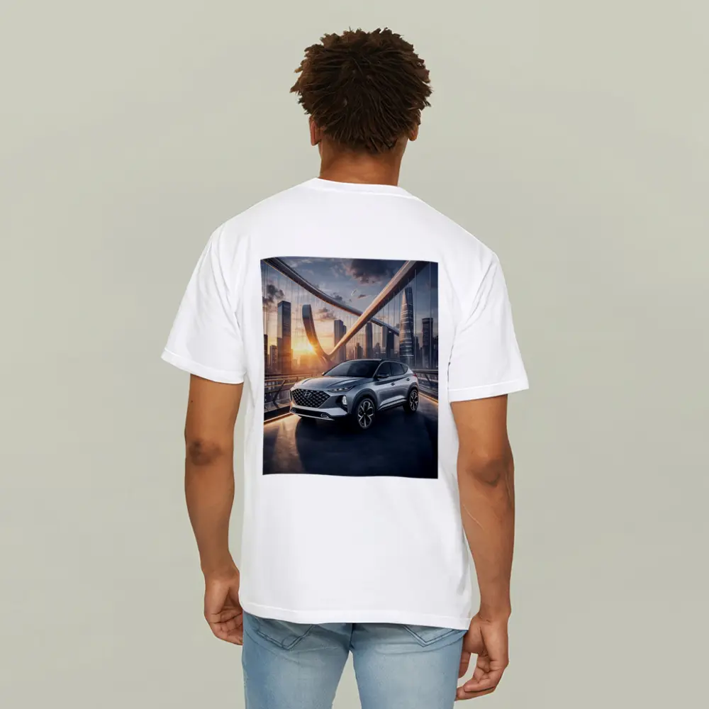 Hyundai Venue SUV City Bridge Sunset – T-Shirts