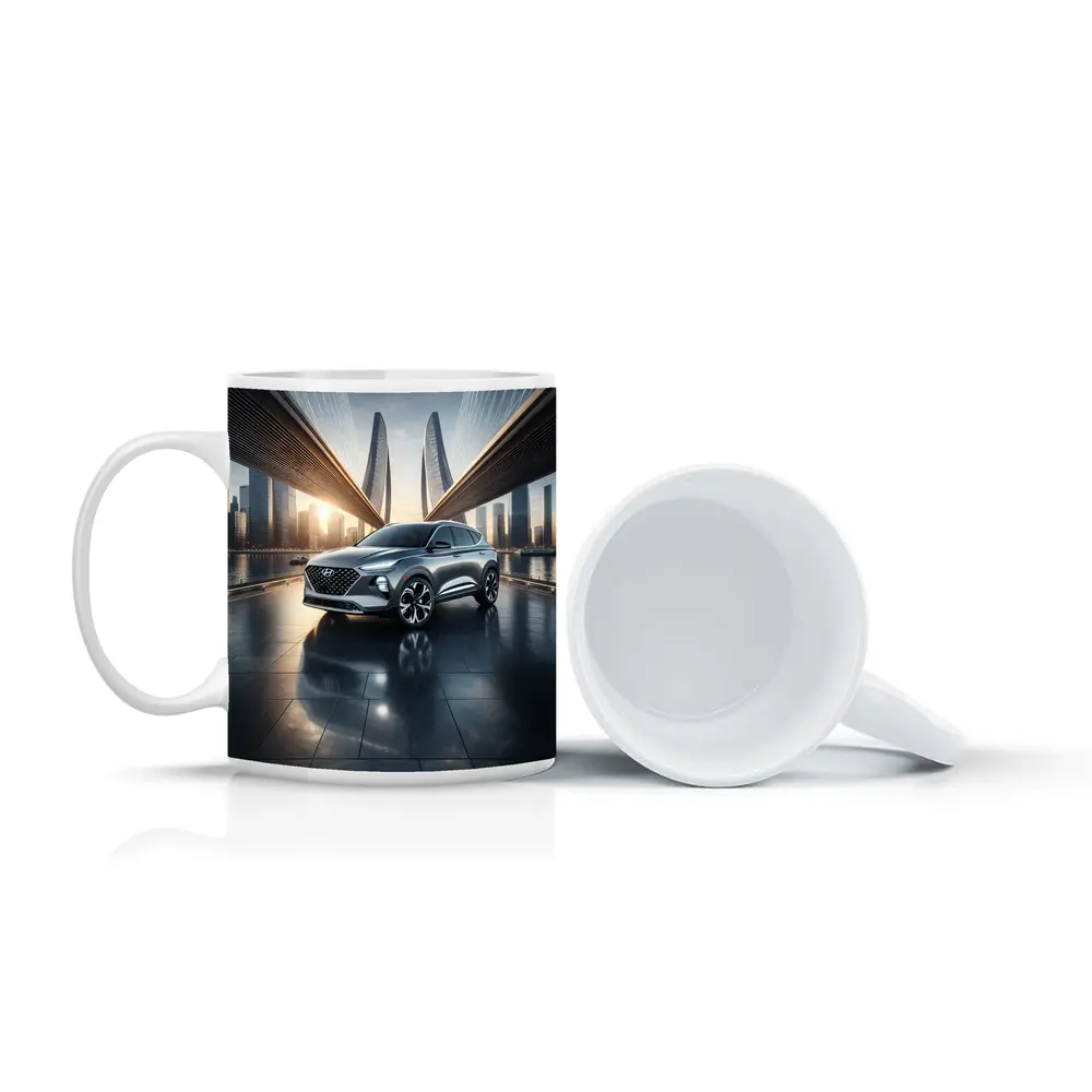 Hyundai Venue SUV City Bridge Skyline – Mugs