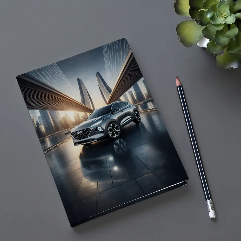 Hyundai Venue SUV City Bridge Skyline – Notebooks