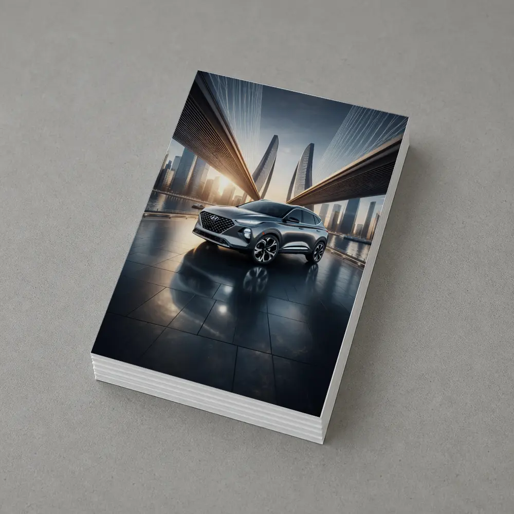 Hyundai Venue SUV City Bridge Skyline – Postcards