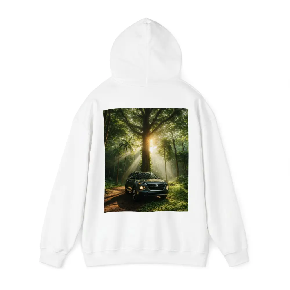 Hyundai Venue SUV Forest Sunlight Scene – Hoodies