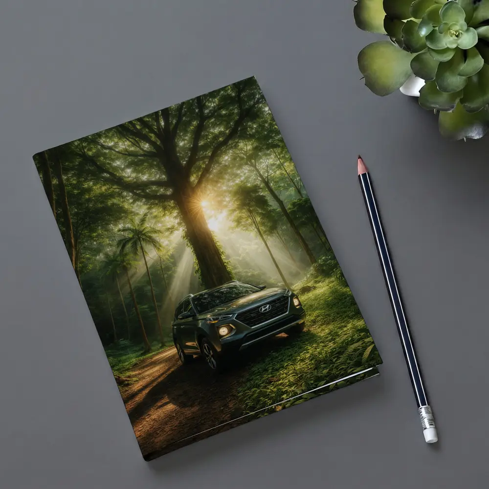 Hyundai Venue SUV Forest Sunlight Scene – Notebooks