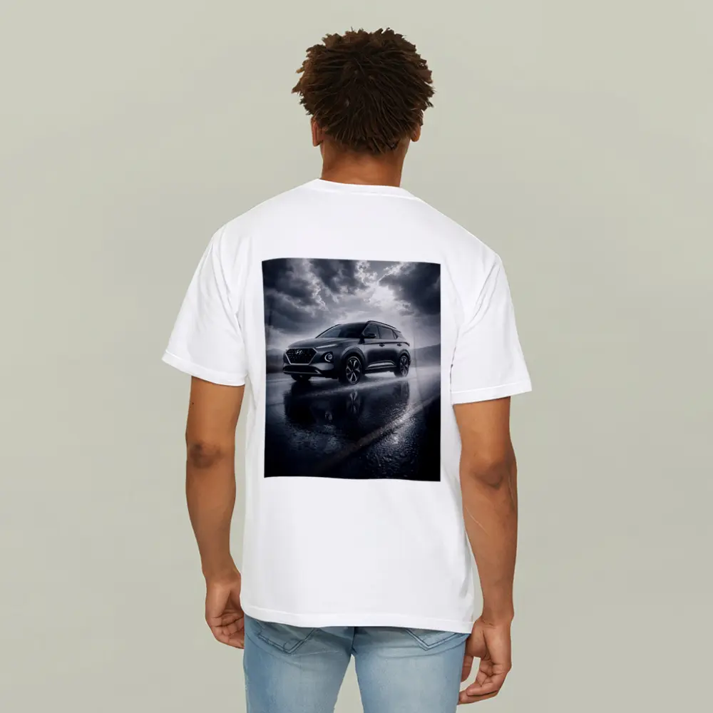 Hyundai Venue SUV Rainy Dark Road – T-Shirts