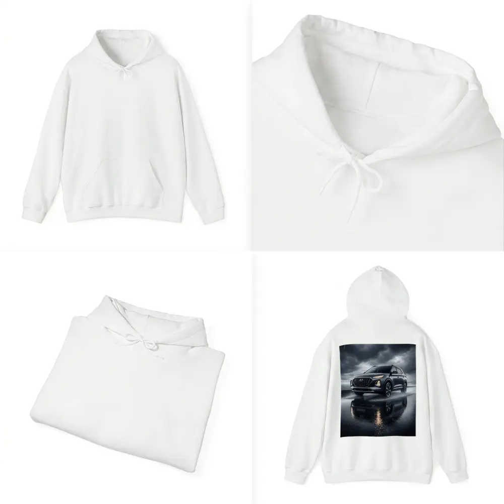 Hyundai Venue Dark Rainy Storm Scene – Hoodies