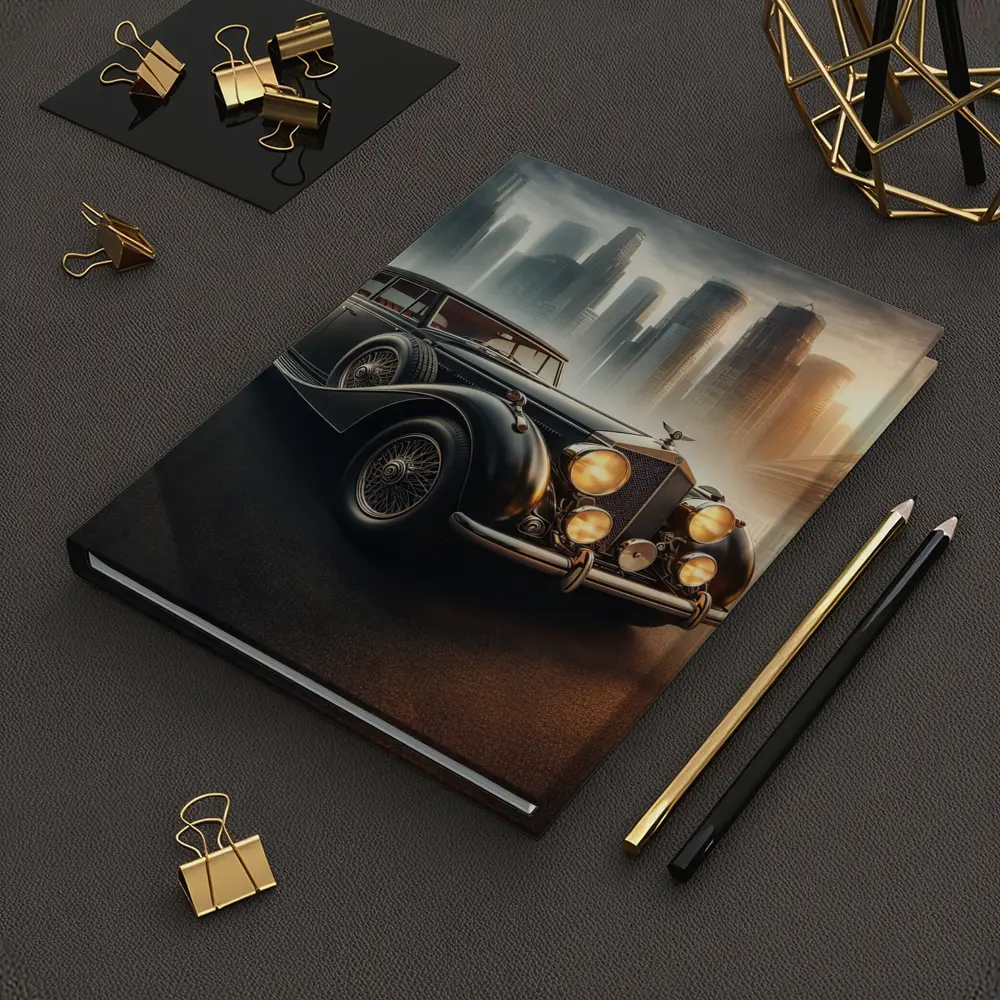 Bentley Classic Car Dark City Skyline – Notebooks