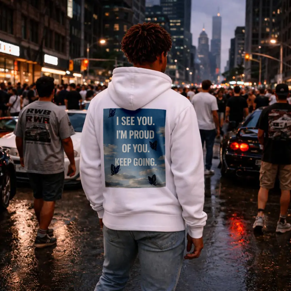 I See You Proud Butterfly Sky Quote – Hoodies