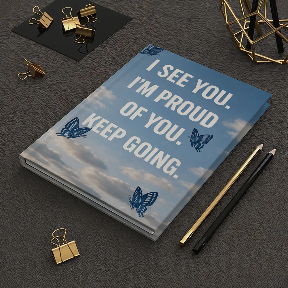 I See You Proud Butterfly Sky Quote – Notebooks
