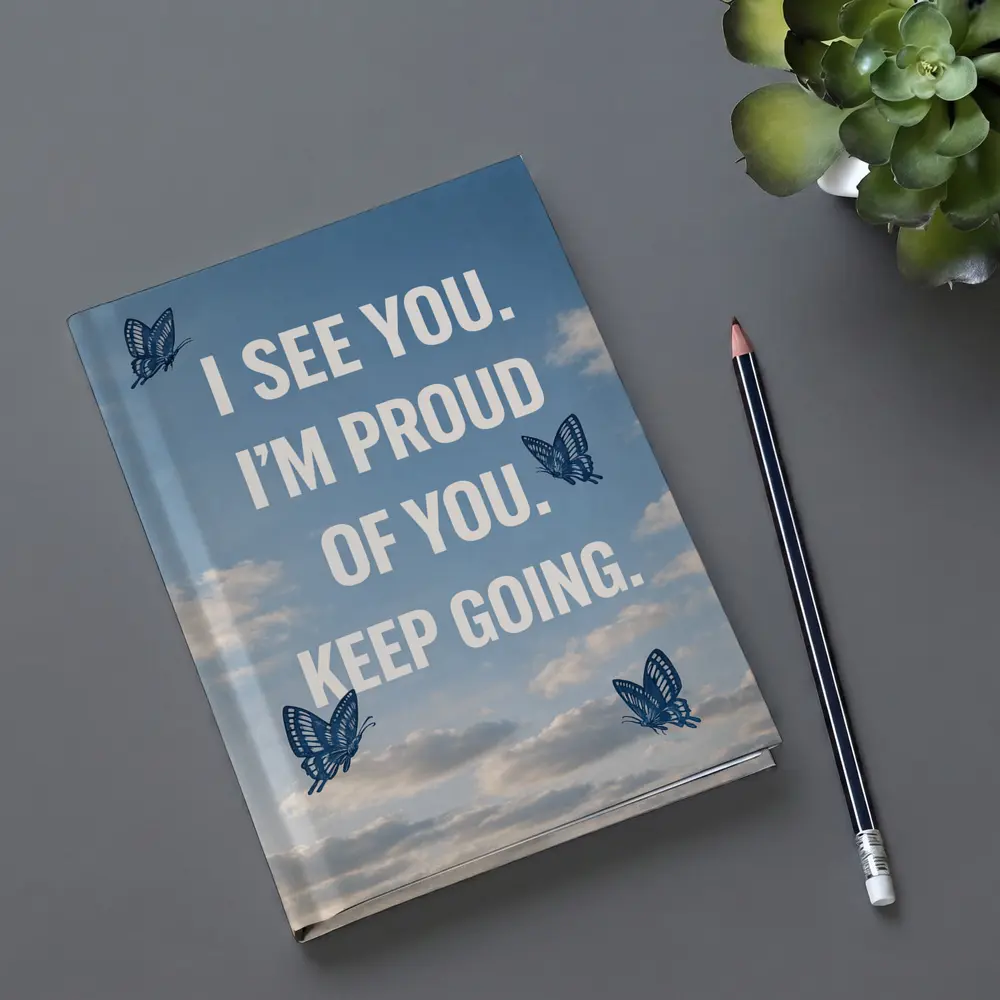 I See You Proud Butterfly Sky Quote – Notebooks