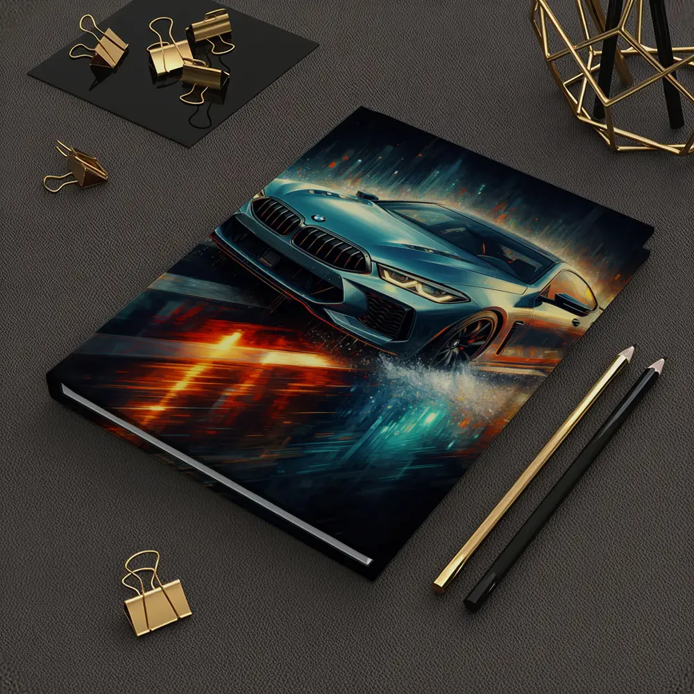 BMW M8 Rainy Night Digital Art – Notebooks