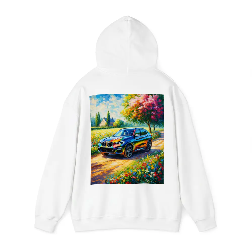 BMW X3 Impressionist Oil Painting Countryside – Hoodies