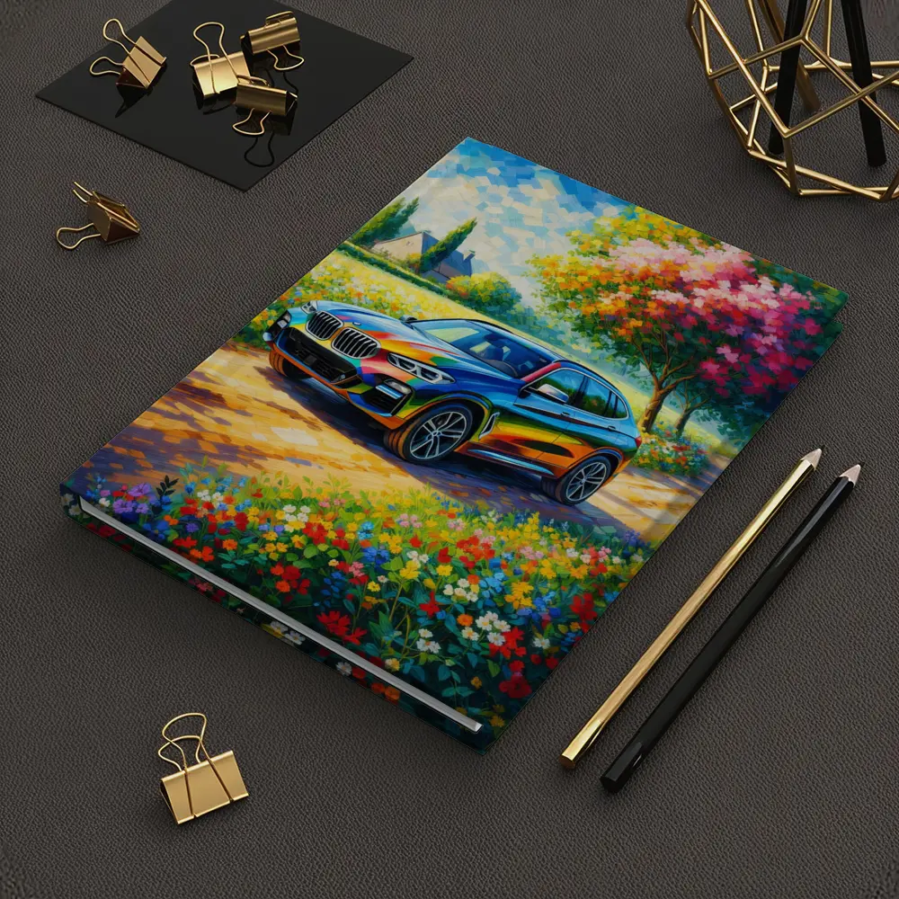 BMW X3 Impressionist Oil Painting Countryside – Notebooks