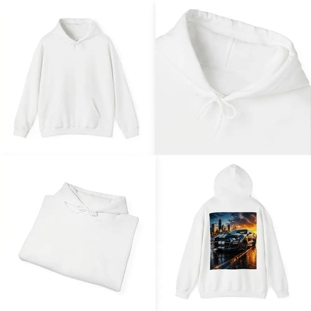 Ford Mustang Shelby GT500 City Sunset – Hoodies