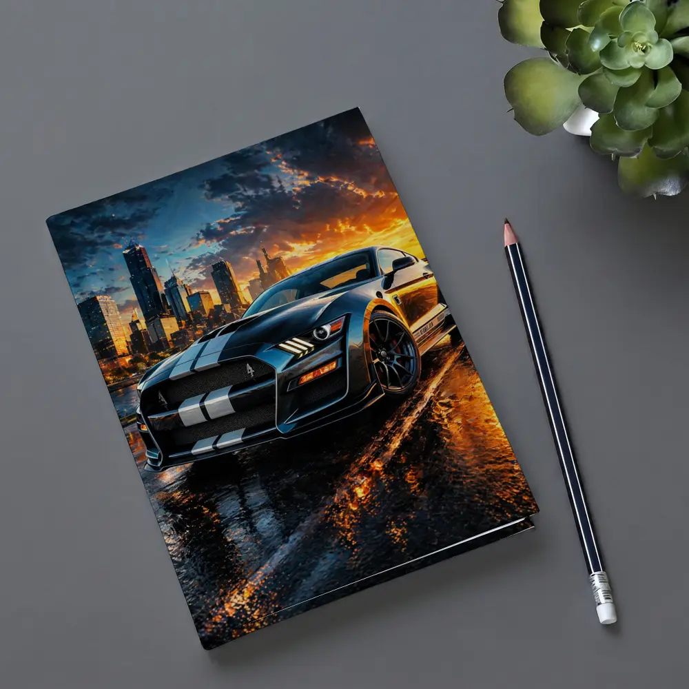 Ford Mustang Shelby GT500 City Sunset – Notebooks