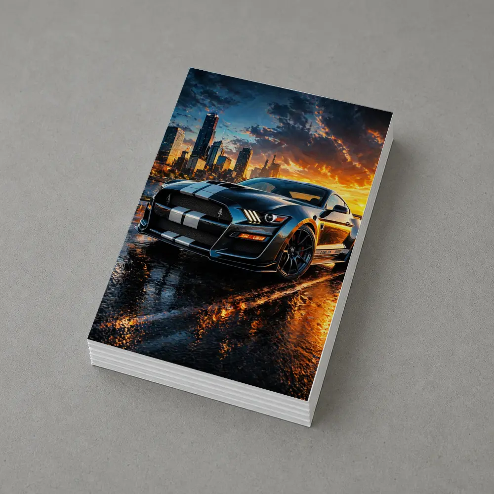 Ford Mustang Shelby GT500 City Sunset – Postcards
