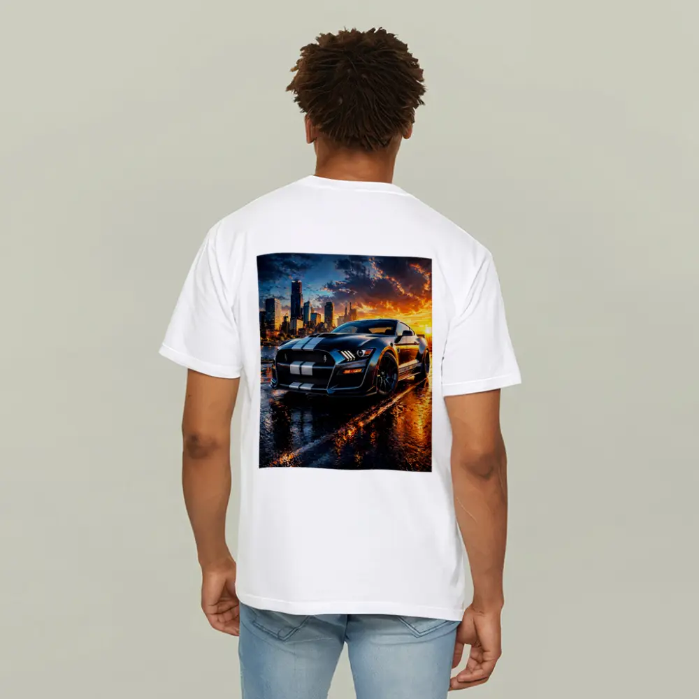 Ford Mustang Shelby GT500 City Sunset – T-Shirts