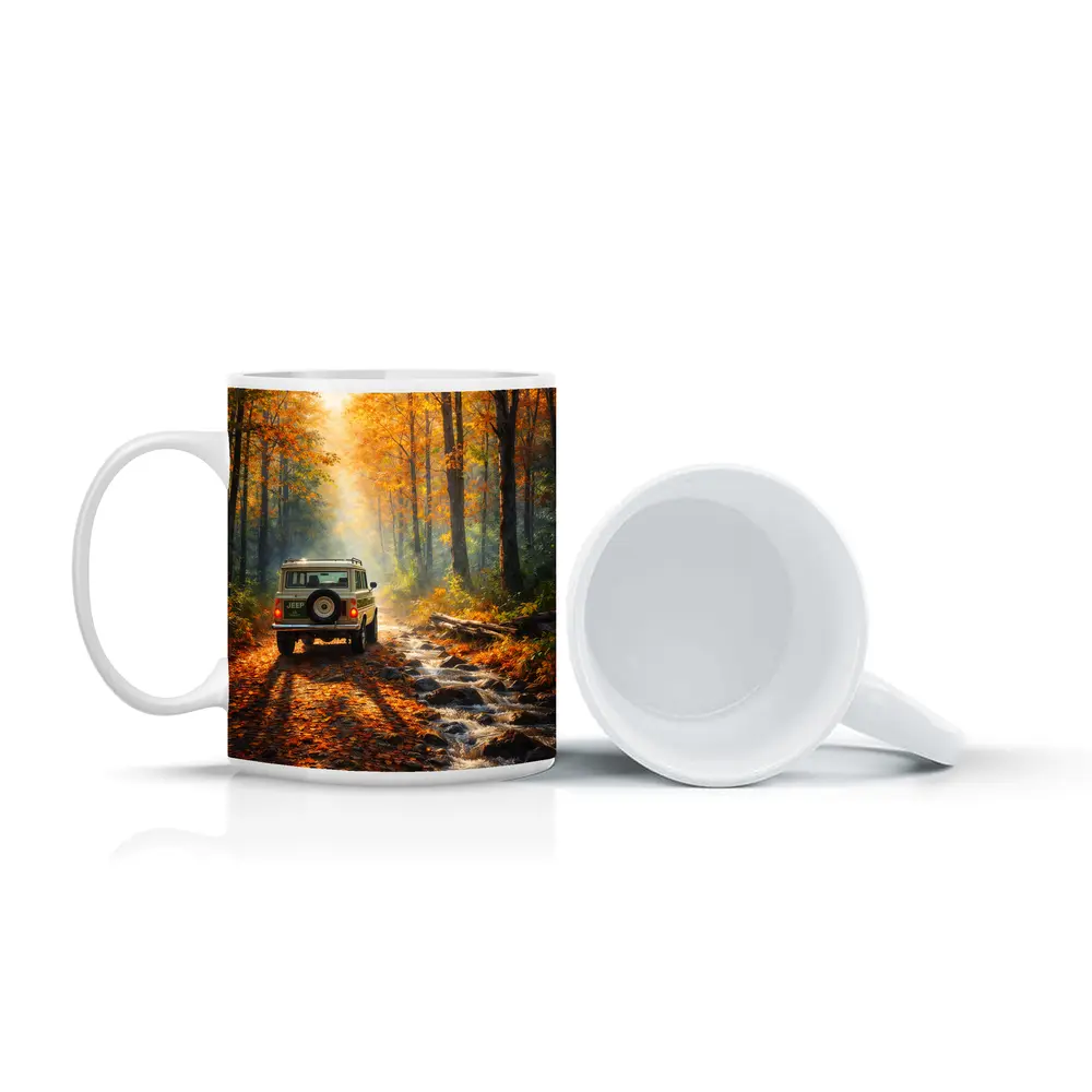 Jeep Wagoneer Autumn Forest Trail Drive – Mugs