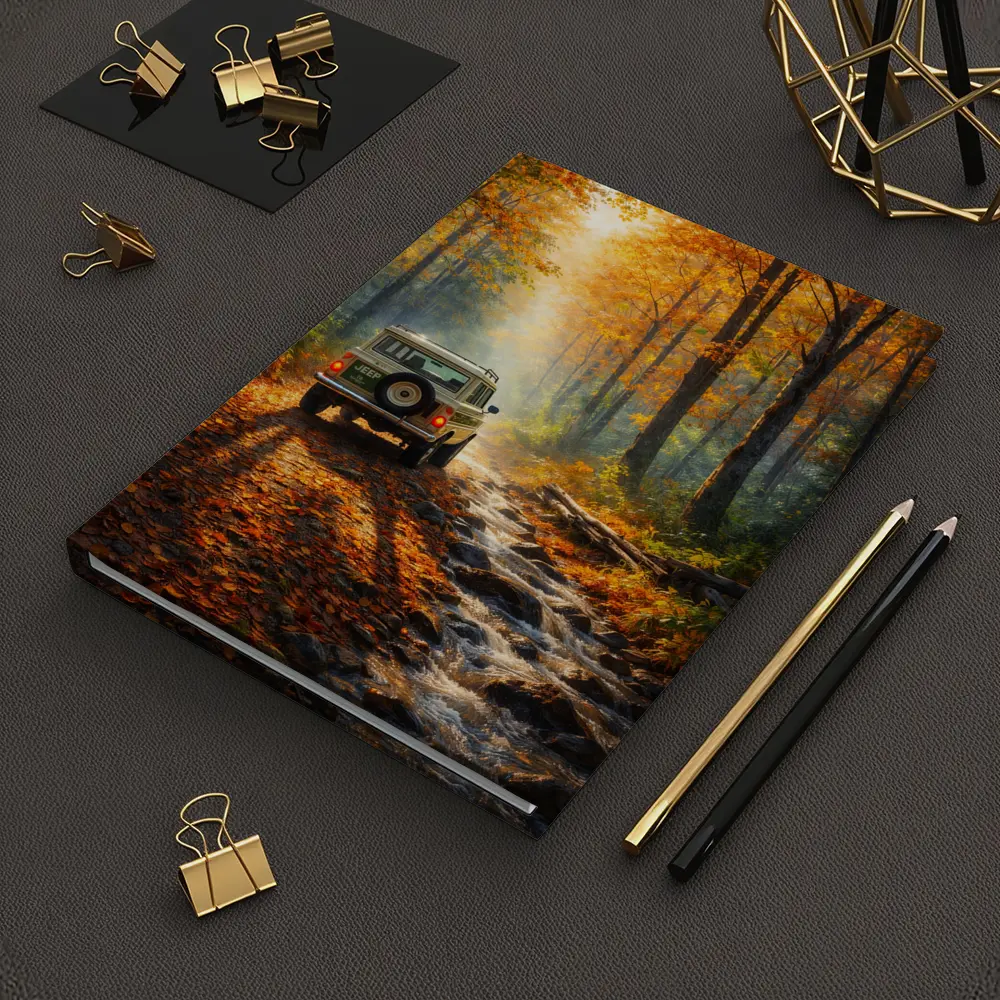 Jeep Wagoneer Autumn Forest Trail Drive – Notebooks