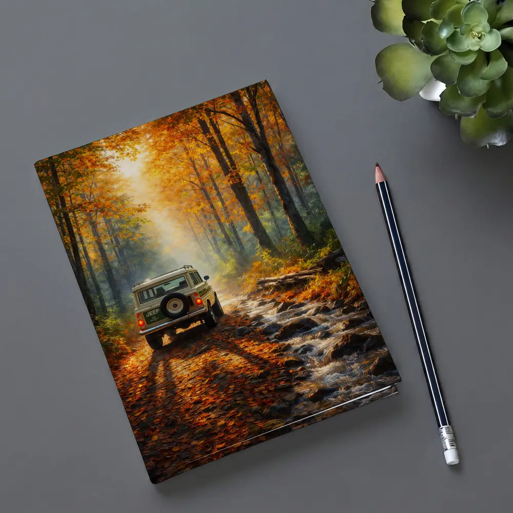 Jeep Wagoneer Autumn Forest Trail Drive – Notebooks