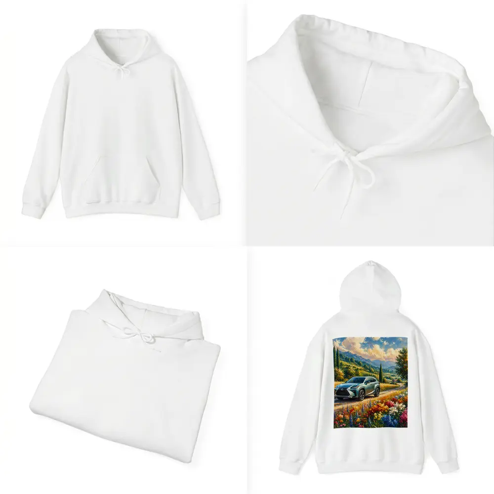 Lexus NX Impressionist Painting Countryside Landscape – Hoodies
