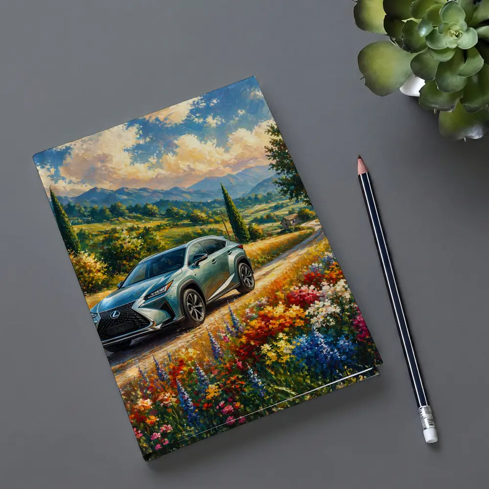 Lexus NX Impressionist Painting Countryside Landscape – Notebooks