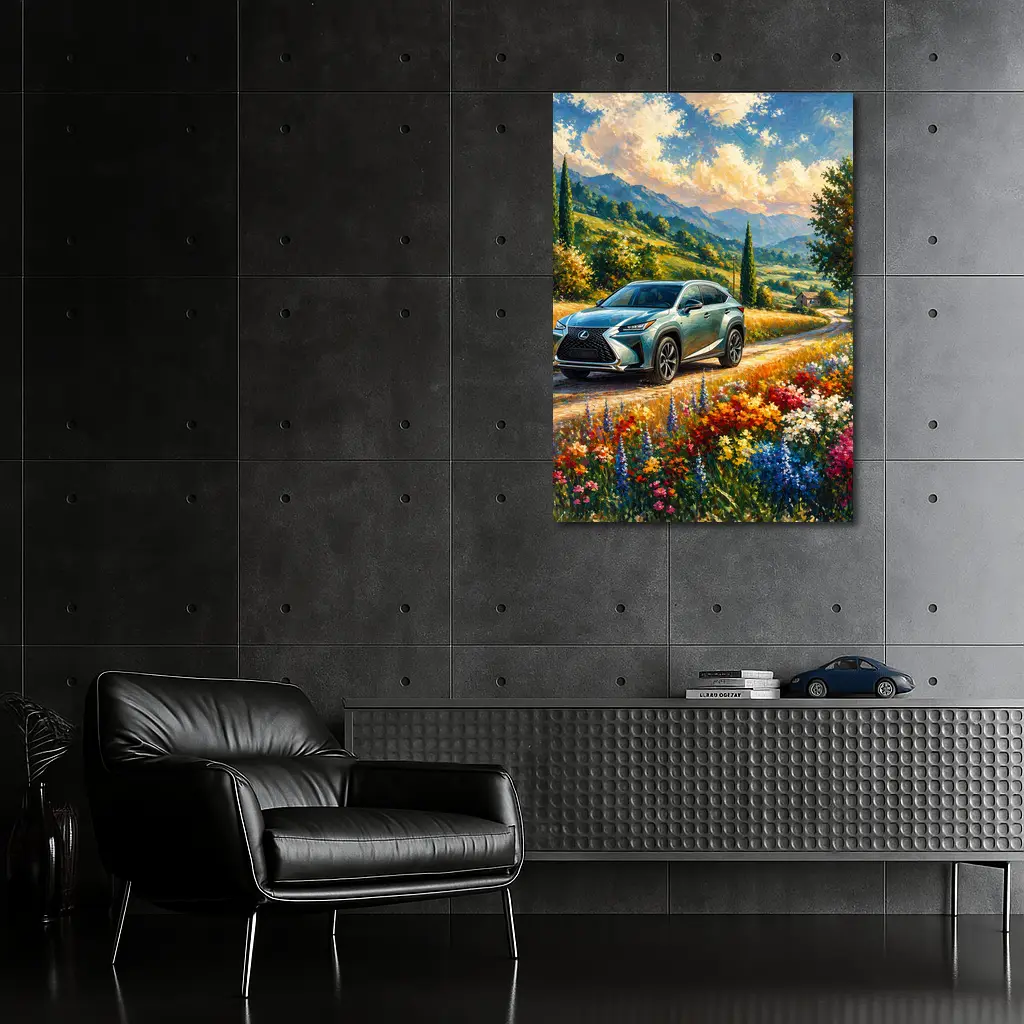 Lexus NX Impressionist Painting Countryside Landscape – Wall Art