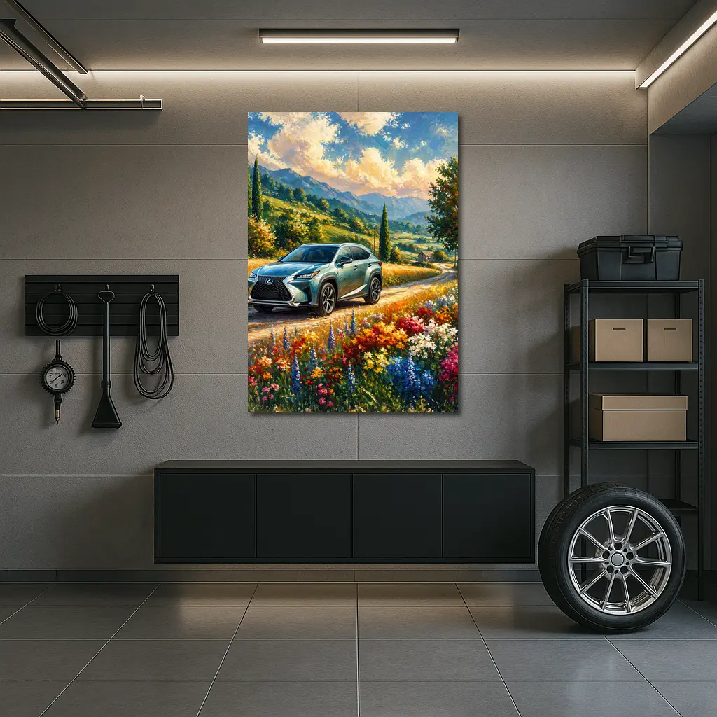 Lexus NX Impressionist Painting Countryside Landscape – Wall Art
