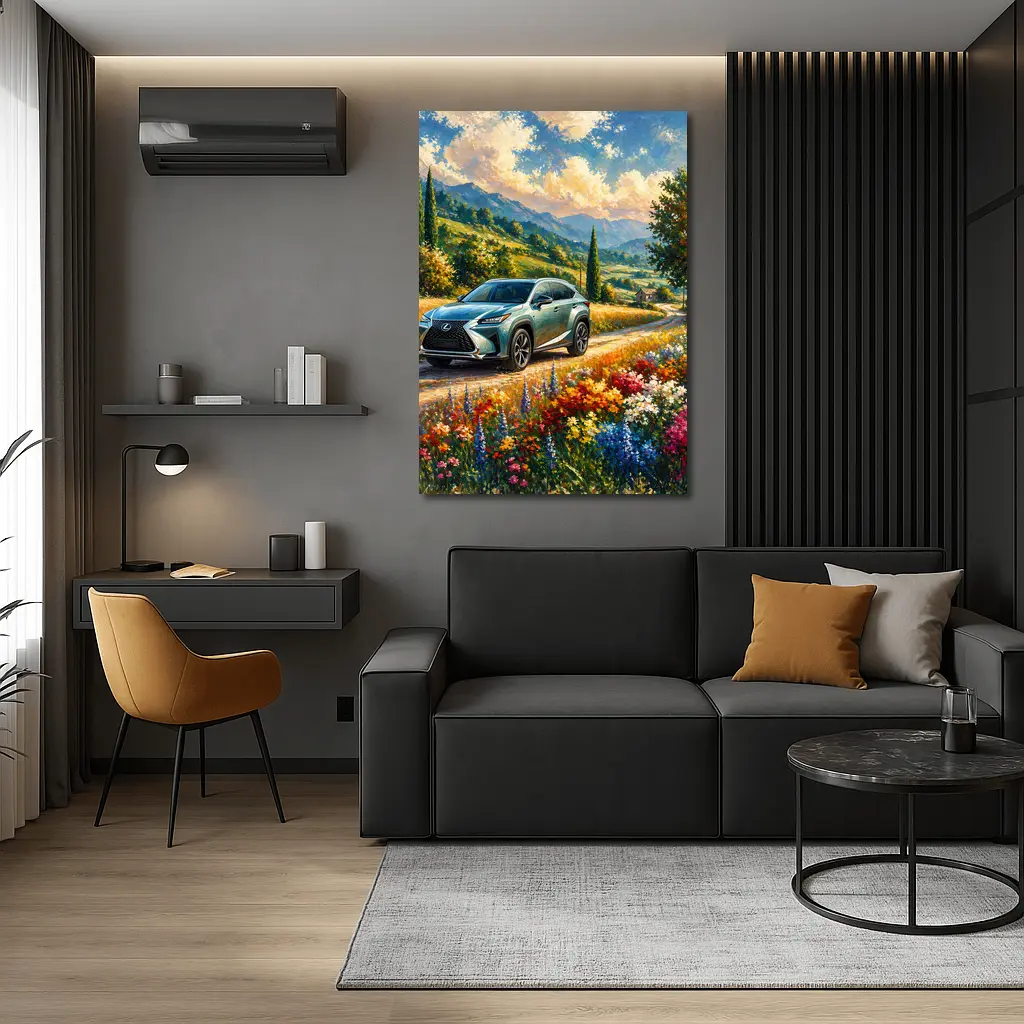 Lexus NX Impressionist Painting Countryside Landscape – Wall Art