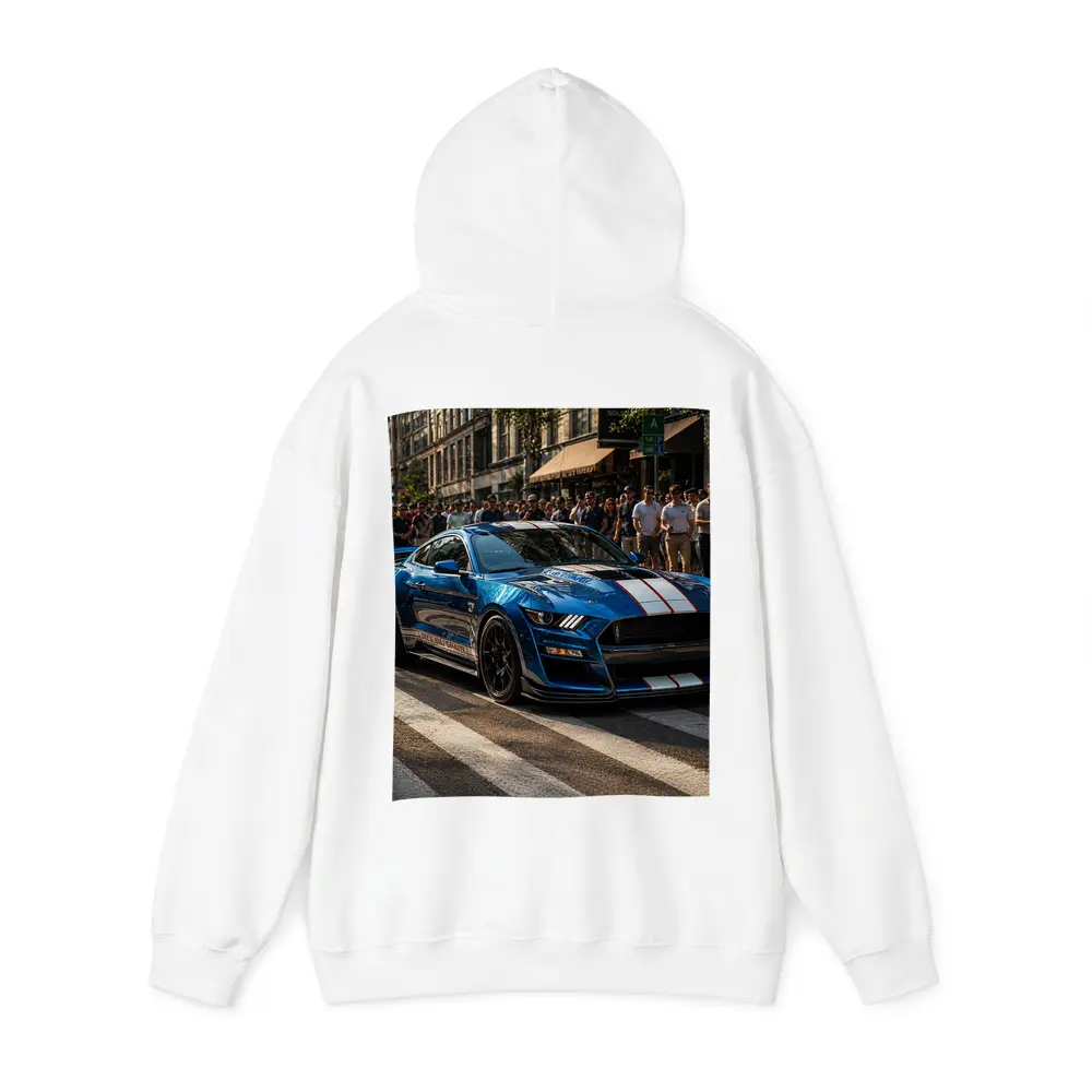 Ford Mustang Shelby GT500 Blue City Street – Hoodies