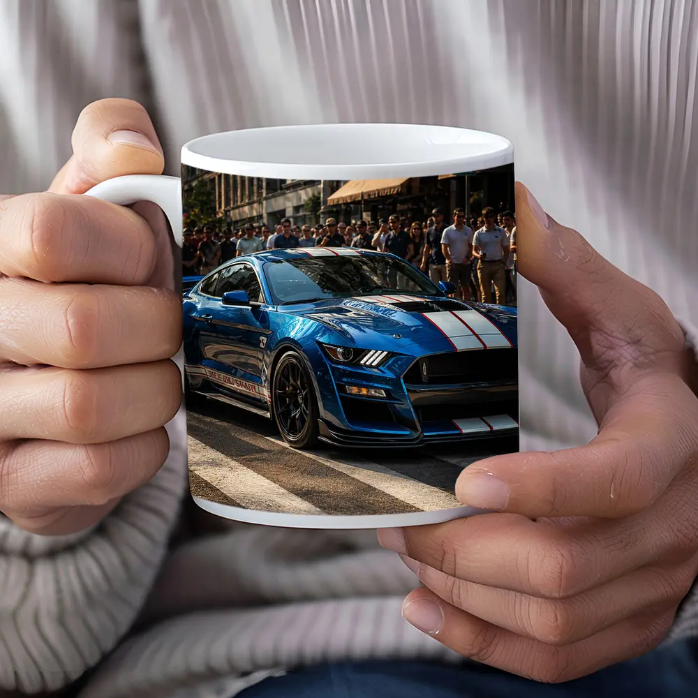 Ford Mustang Shelby GT500 Blue City Street – Mugs