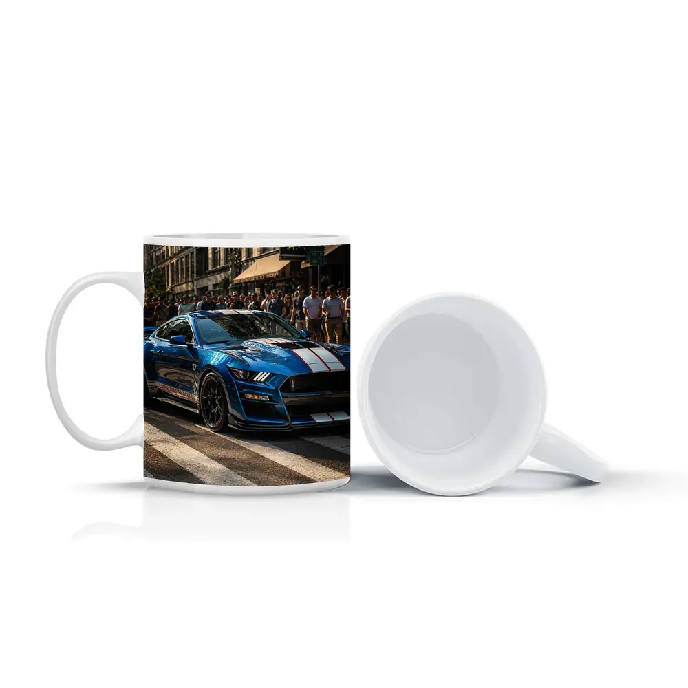 Ford Mustang Shelby GT500 Blue City Street – Mugs