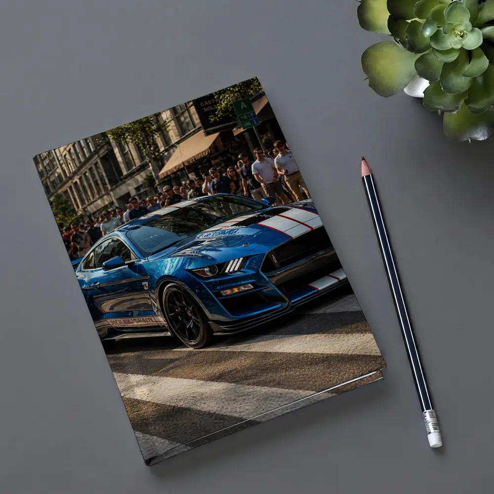 Ford Mustang Shelby GT500 Blue City Street – Notebooks