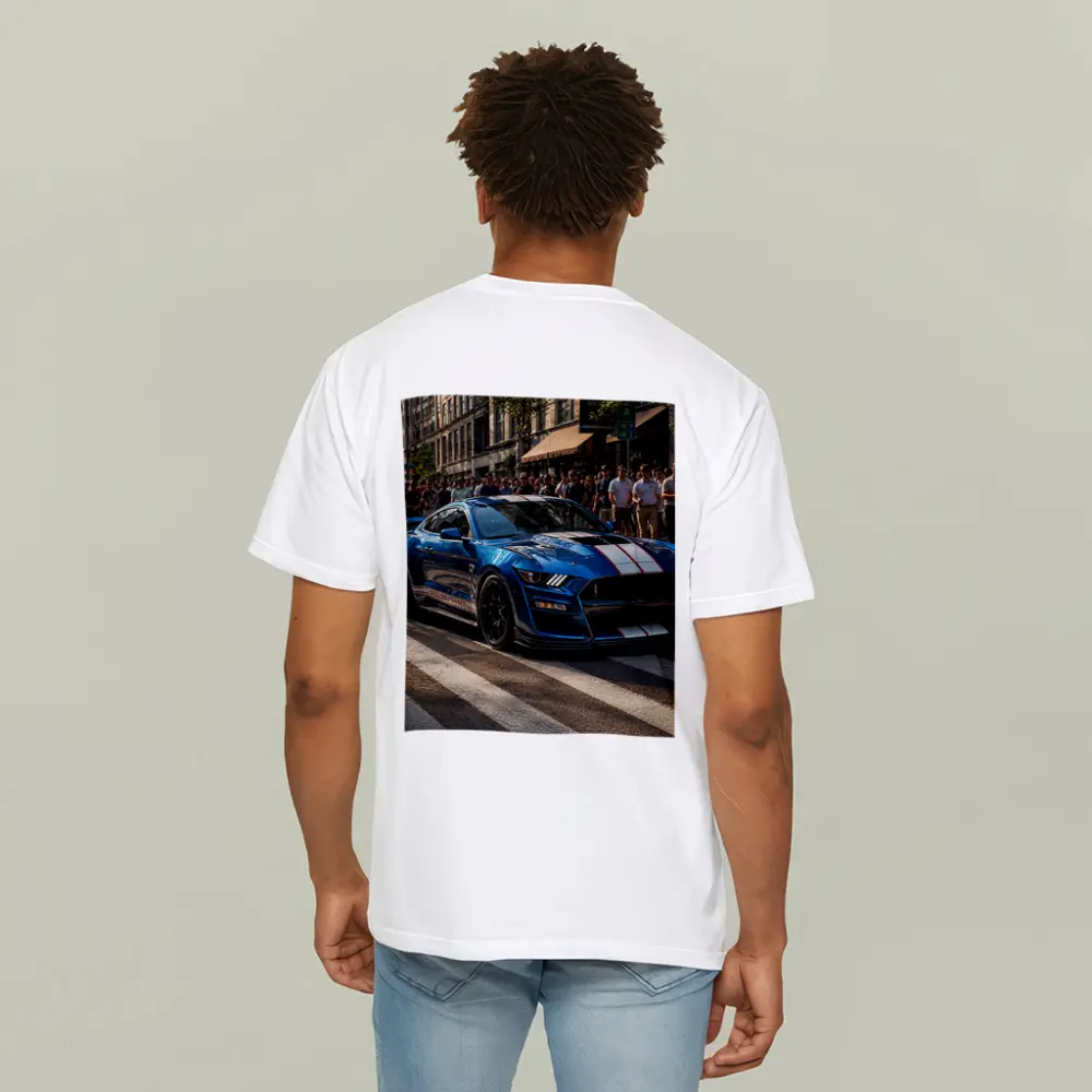 Ford Mustang Shelby GT500 Blue City Street – T-Shirts