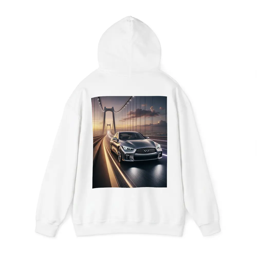 Infiniti Q50 Sedan Crossing Suspension Bridge – Hoodies