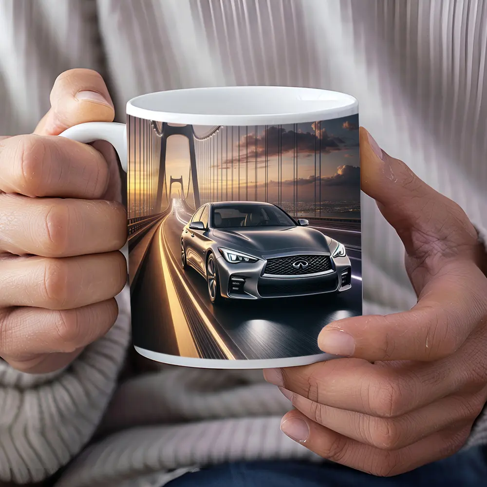Infiniti Q50 Sedan Crossing Suspension Bridge – Mugs