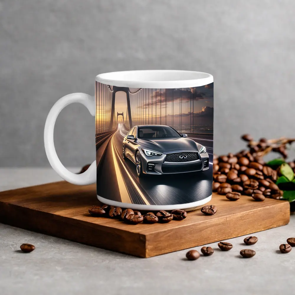 Infiniti Q50 Sedan Crossing Suspension Bridge – Mugs