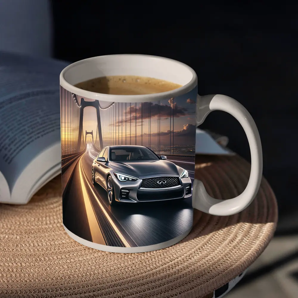 Infiniti Q50 Sedan Crossing Suspension Bridge – Mugs