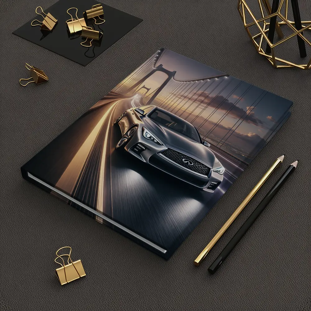 Infiniti Q50 Sedan Crossing Suspension Bridge – Notebooks