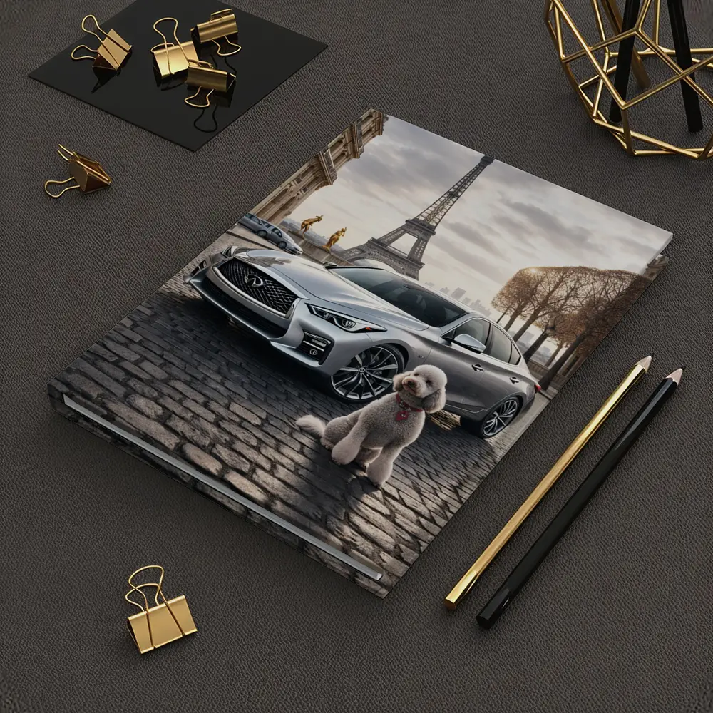 Infiniti Q50 Poodle Paris Eiffel Tower – Notebooks