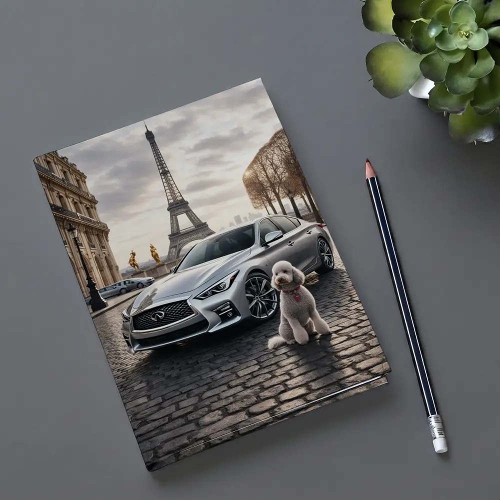 Infiniti Q50 Poodle Paris Eiffel Tower – Notebooks