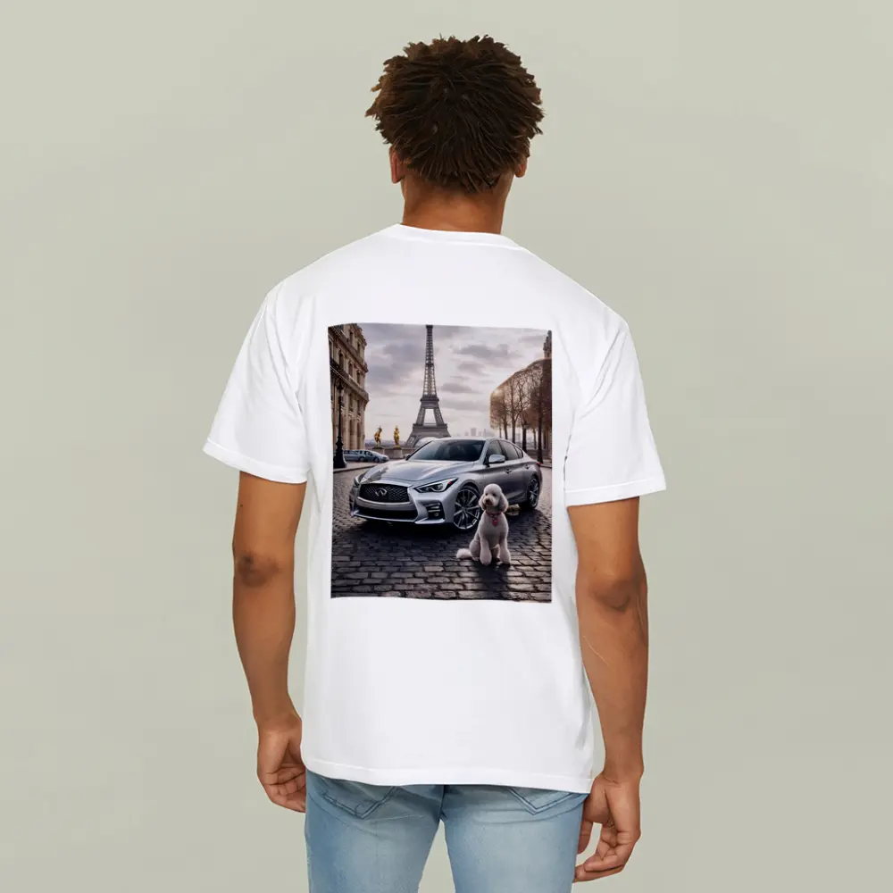 Infiniti Q50 Poodle Paris Eiffel Tower – T-Shirts
