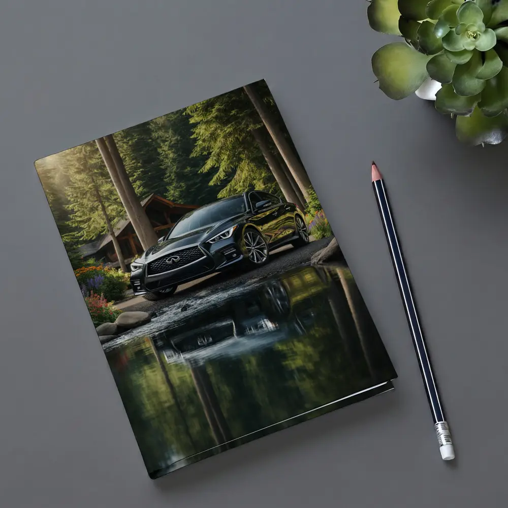 Infiniti Q50 Black Sedan Forest River – Notebooks