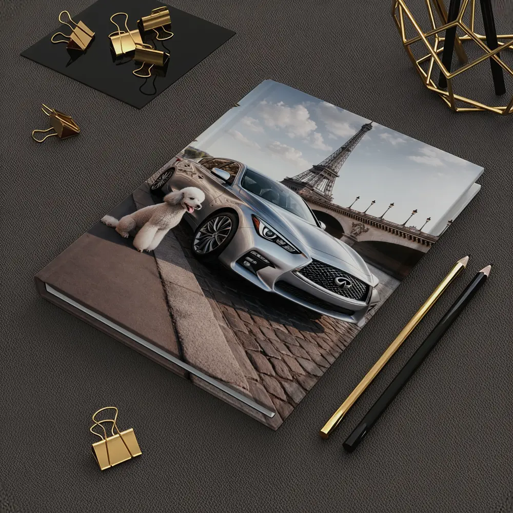Infiniti Q50 Poodle Eiffel Tower Paris – Notebooks